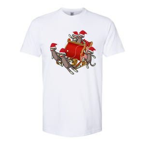 Sock Monkeys Take Over Christmas Funny Sock Monkey Softstyle CVC T-Shirt