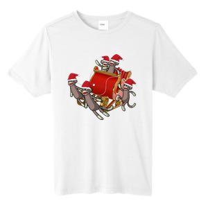 Sock Monkeys Take Over Christmas Funny Sock Monkey Tall Fusion ChromaSoft Performance T-Shirt