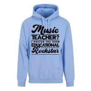 Sarcastic Music Teacher Educational Rockstar Funny Gift Unisex Surf Hoodie