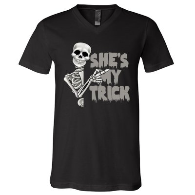 She's My Trick V-Neck T-Shirt