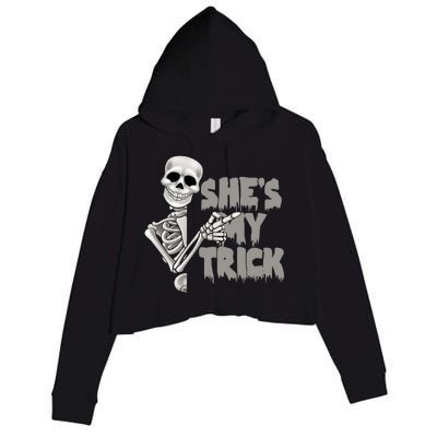 She's My Trick Crop Fleece Hoodie