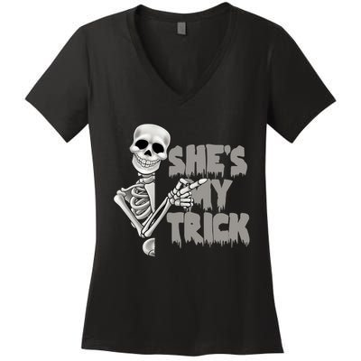 She's My Trick Women's V-Neck T-Shirt