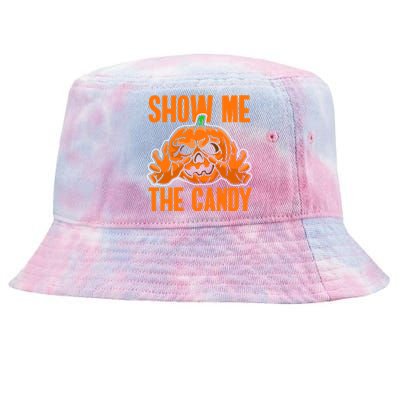 Show Me The Candy Scary Halloween Tie-Dyed Bucket Hat