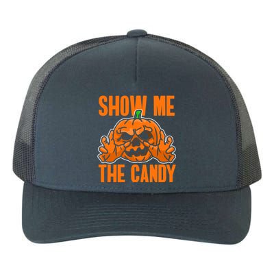 Show Me The Candy Scary Halloween Yupoong Adult 5-Panel Trucker Hat