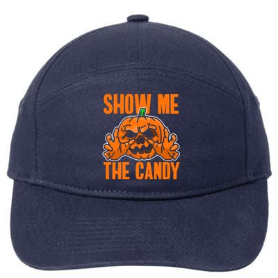 Show Me The Candy Scary Halloween 7-Panel Snapback Hat