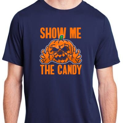 Show Me The Candy Scary Halloween Adult ChromaSoft Performance T-Shirt