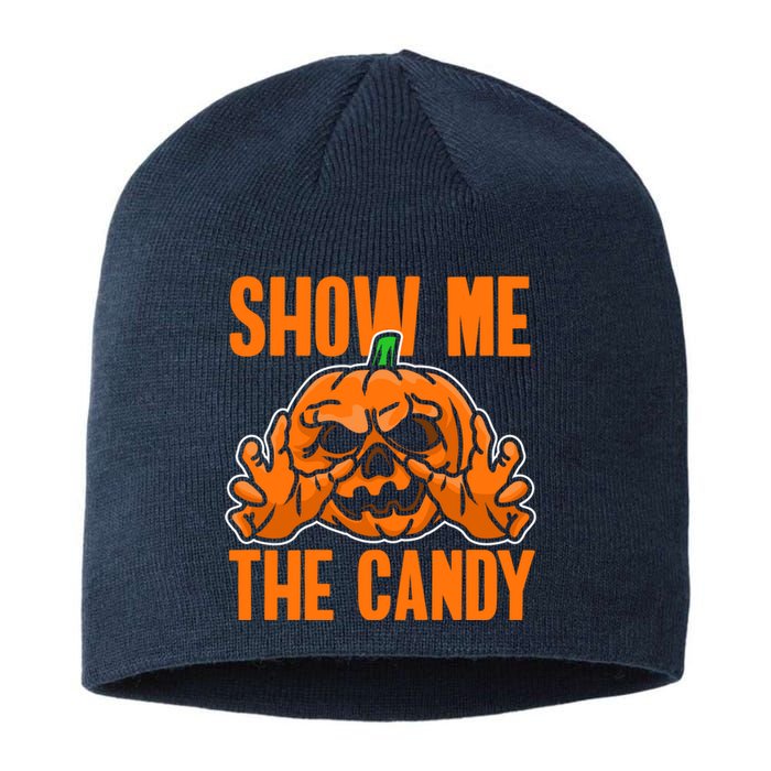 Show Me The Candy Scary Halloween Sustainable Beanie