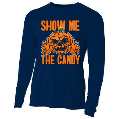 Show Me The Candy Scary Halloween Cooling Performance Long Sleeve Crew