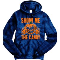 Show Me The Candy Scary Halloween Tie Dye Hoodie