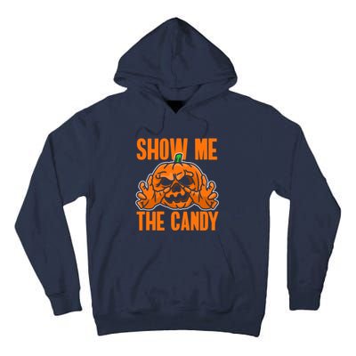 Show Me The Candy Scary Halloween Tall Hoodie