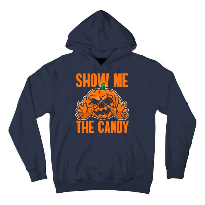 Show Me The Candy Scary Halloween Tall Hoodie