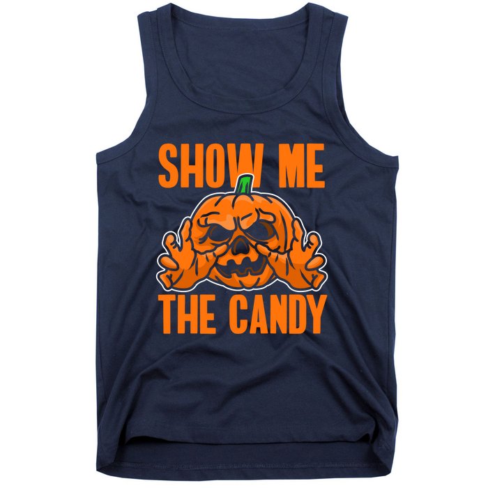 Show Me The Candy Scary Halloween Tank Top