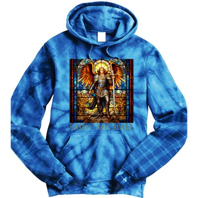 Saint Michael The Archangel Tie Dye Hoodie