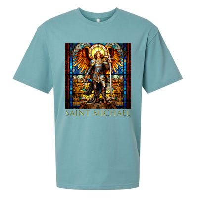 Saint Michael The Archangel Sueded Cloud Jersey T-Shirt