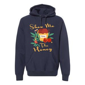 Show Me The Honey Rosh Hashanah Apple Honey Jewish Shofar Premium Hoodie