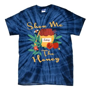 Show Me The Honey Rosh Hashanah Apple Honey Jewish Shofar Tie-Dye T-Shirt