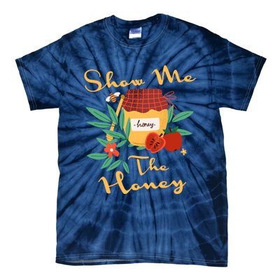 Show Me The Honey Rosh Hashanah Apple Honey Jewish Shofar Tie-Dye T-Shirt