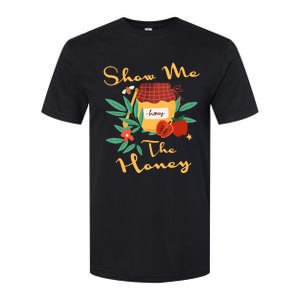 Show Me The Honey Rosh Hashanah Apple Honey Jewish Shofar Softstyle CVC T-Shirt