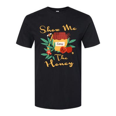 Show Me The Honey Rosh Hashanah Apple Honey Jewish Shofar Softstyle CVC T-Shirt