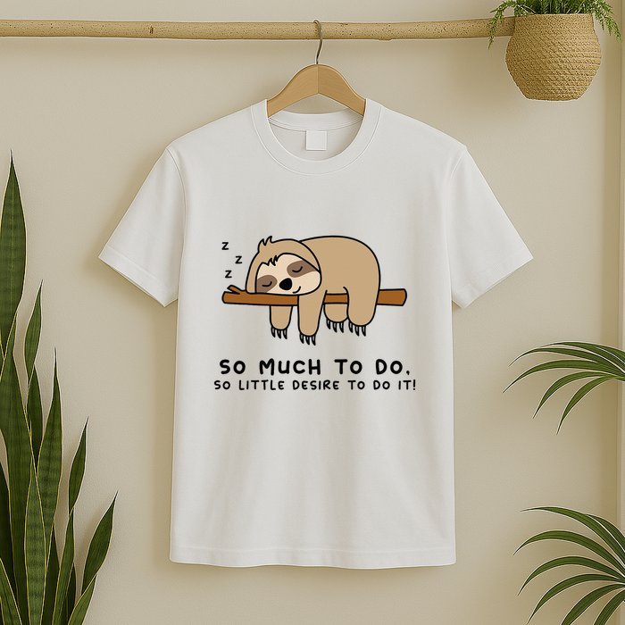 So Much To Do... Lazy Person For Sloth Lover Sloth T-Shirt