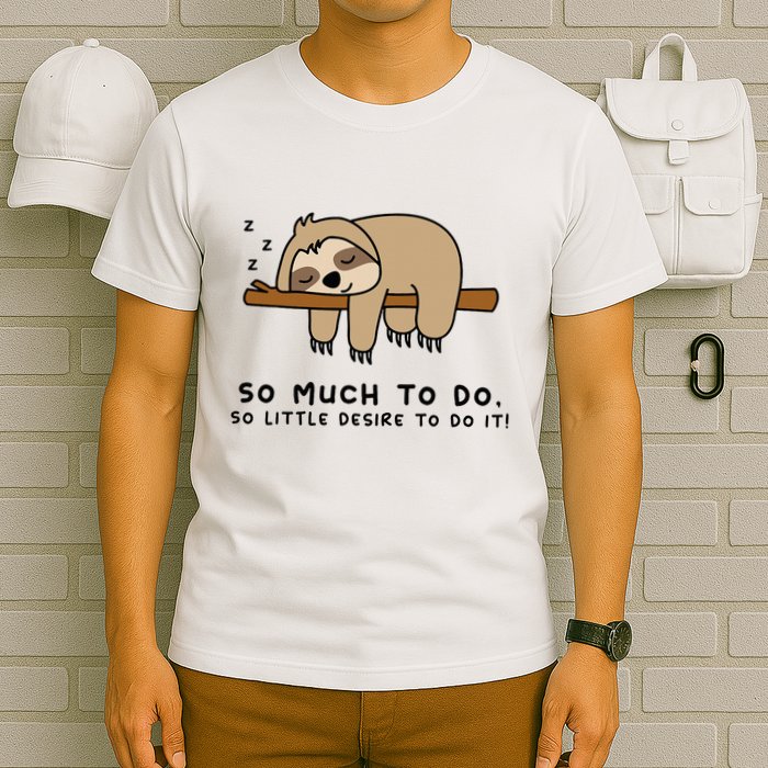 So Much To Do... Lazy Person For Sloth Lover Sloth T-Shirt