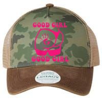 Spank Me That's The Only Way I Learn Funny Saying Legacy Tie Dye Trucker Hat