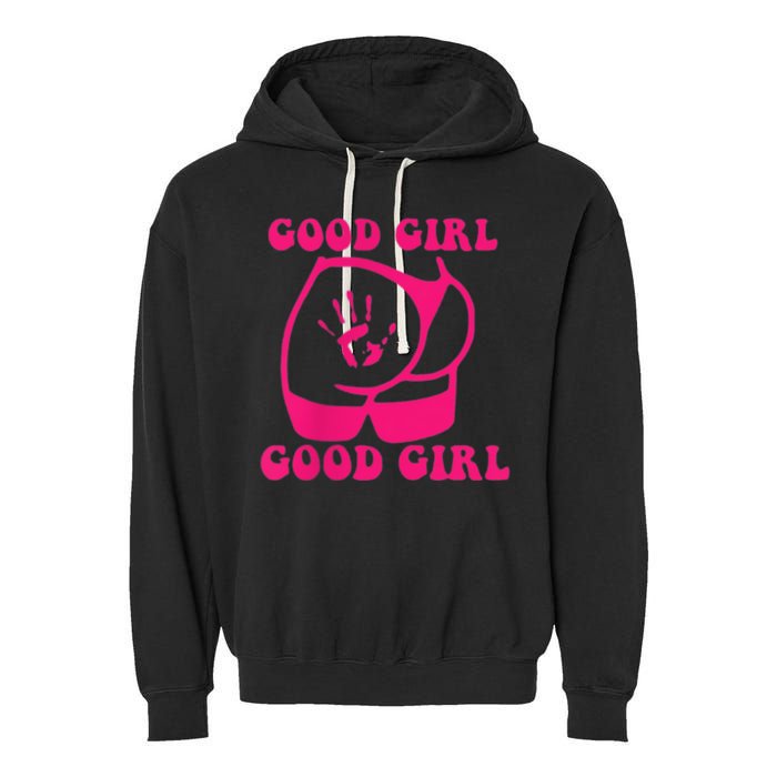 Spank Me That's The Only Way I Learn Funny Saying Garment-Dyed Fleece Hoodie