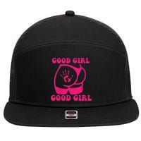 Spank Me That's The Only Way I Learn Funny Saying 7 Panel Mesh Trucker Snapback Hat