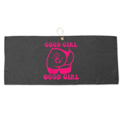 Spank Me That's The Only Way I Learn Funny Saying Large Microfiber Waffle Golf Towel