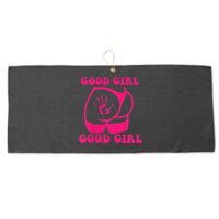 Spank Me That's The Only Way I Learn Funny Saying Large Microfiber Waffle Golf Towel