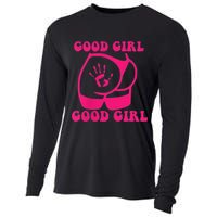 Spank Me That's The Only Way I Learn Funny Saying Cooling Performance Long Sleeve Crew