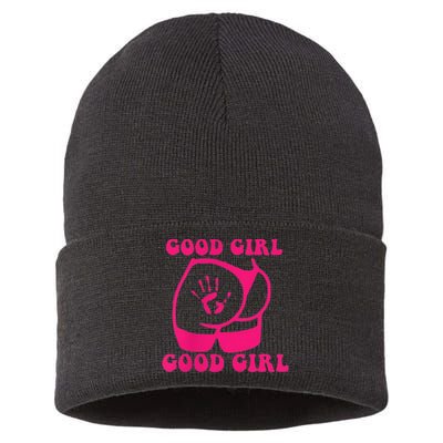 Spank Me That's The Only Way I Learn Funny Saying Sustainable Knit Beanie