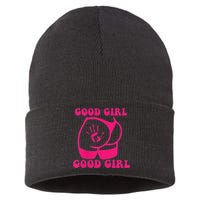 Spank Me That's The Only Way I Learn Funny Saying Sustainable Knit Beanie