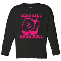 Spank Me That's The Only Way I Learn Funny Saying Toddler Long Sleeve Shirt