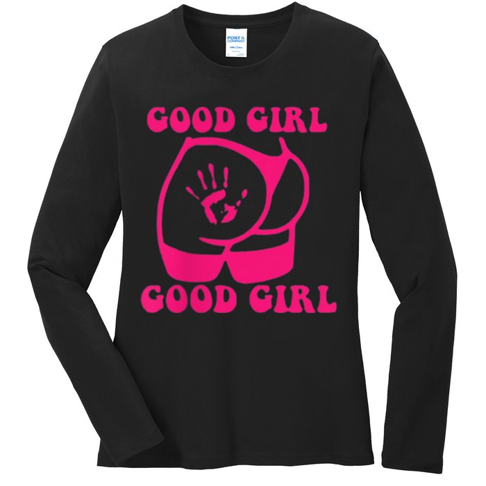 Spank Me That's The Only Way I Learn Funny Saying Ladies Long Sleeve Shirt