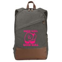 Spank Me That's The Only Way I Learn Funny Saying Cotton Canvas Backpack