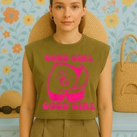 Spank Me That's The Only Way I Learn Funny Saying Garment-Dyed Women's Muscle Tee