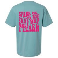 Spank Me That's The Only Way I Learn Funny Saying Sueded Cloud Jersey T-Shirt