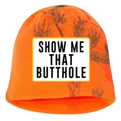 Show Me That Butthole Kati - Camo Knit Beanie