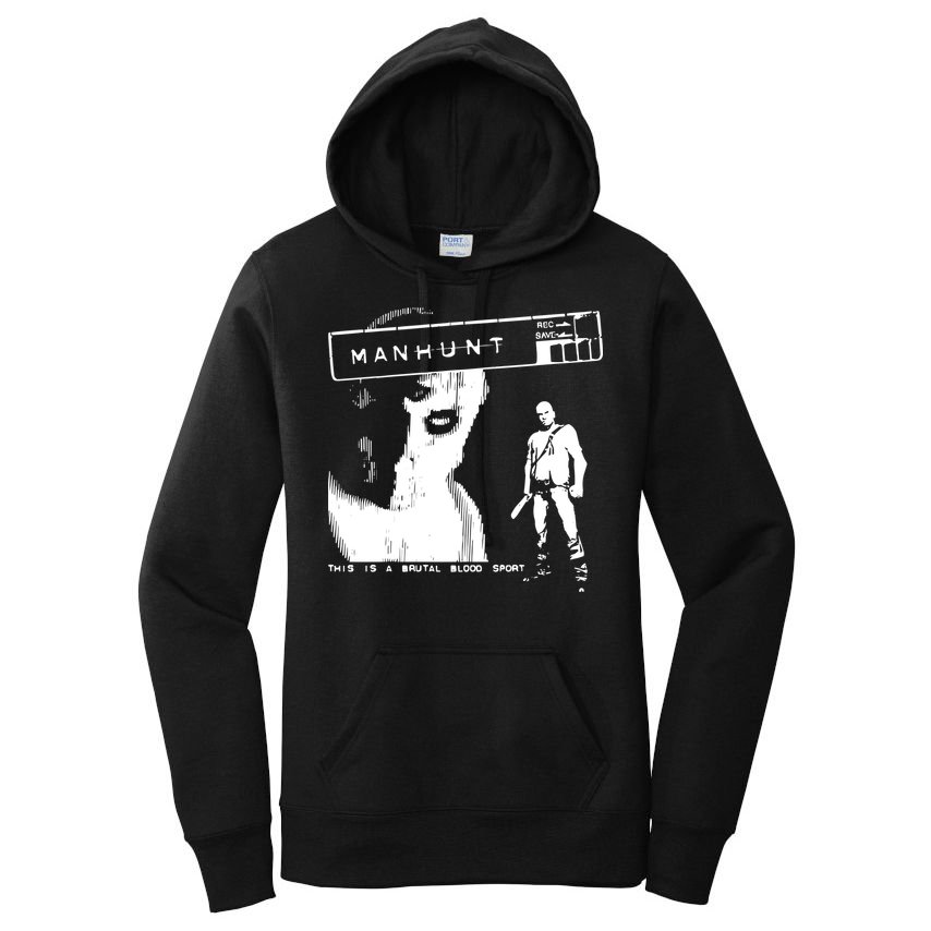 Silentprotagonist90 Manhunt This Is A Brutal Blood Sport Women's Pullover Hoodie