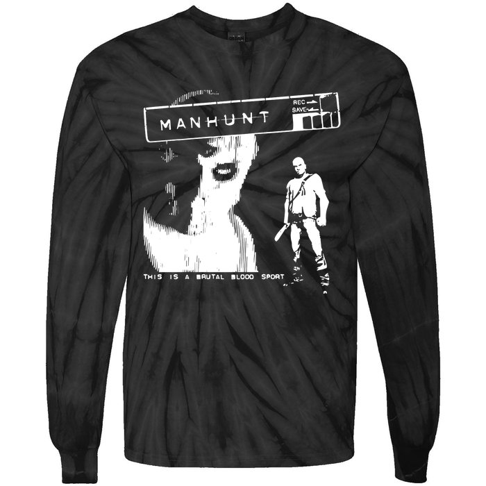 Silentprotagonist90 Manhunt This Is A Brutal Blood Sport Tie-Dye Long Sleeve Shirt