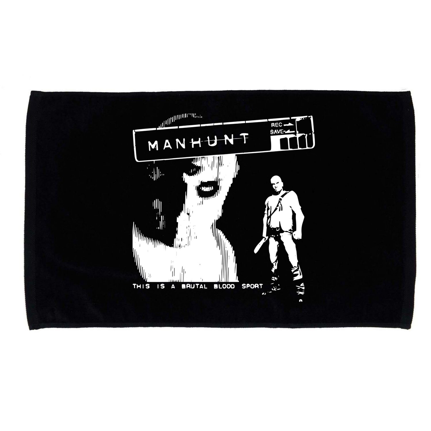 Silentprotagonist90 Manhunt This Is A Brutal Blood Sport Microfiber Hand Towel