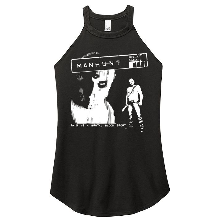Silentprotagonist90 Manhunt This Is A Brutal Blood Sport Women's Perfect Tri Rocker Tank