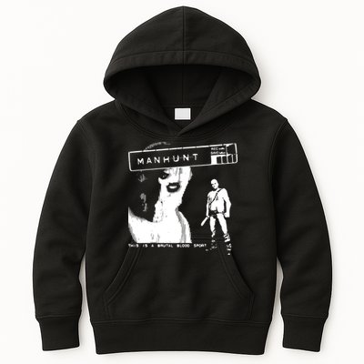 Silentprotagonist90 Manhunt This Is A Brutal Blood Sport Kids Hoodie