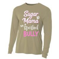 Sugar Mama To A Spoiled Bully Breed Funny Dog T Cooling Performance Long Sleeve Crew