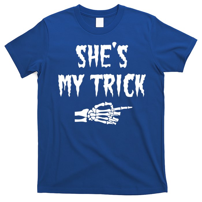 She’S My Trick Matching Couples Halloween Gift T-Shirt