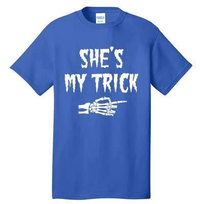 She’S My Trick Matching Couples Halloween Gift Tall T-Shirt