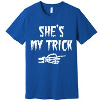 She’S My Trick Matching Couples Halloween Gift Premium T-Shirt