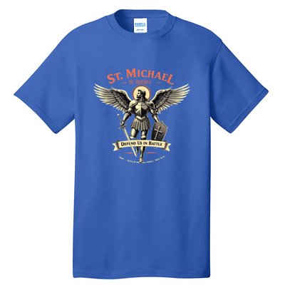 Saint Michael The Archangel Prayer Catholic Christian Pastor Cool Gift Tall T-Shirt