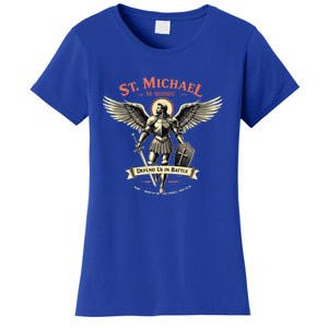 Saint Michael The Archangel Prayer Catholic Christian Pastor Cool Gift Women's T-Shirt